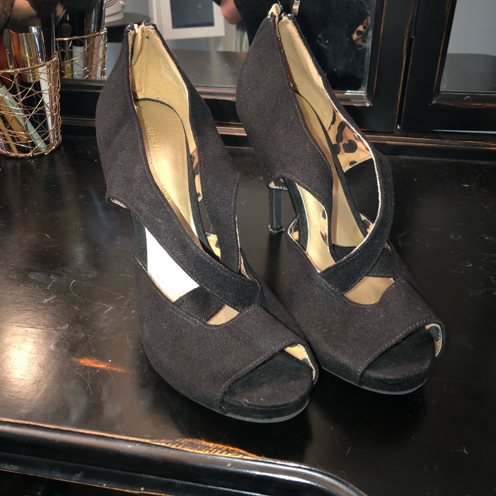 Christian Siriano Black High Heels